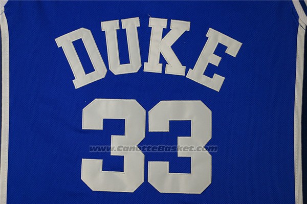 Maglia NCAA Duke Blue Devils Grant Hill #33 Blu